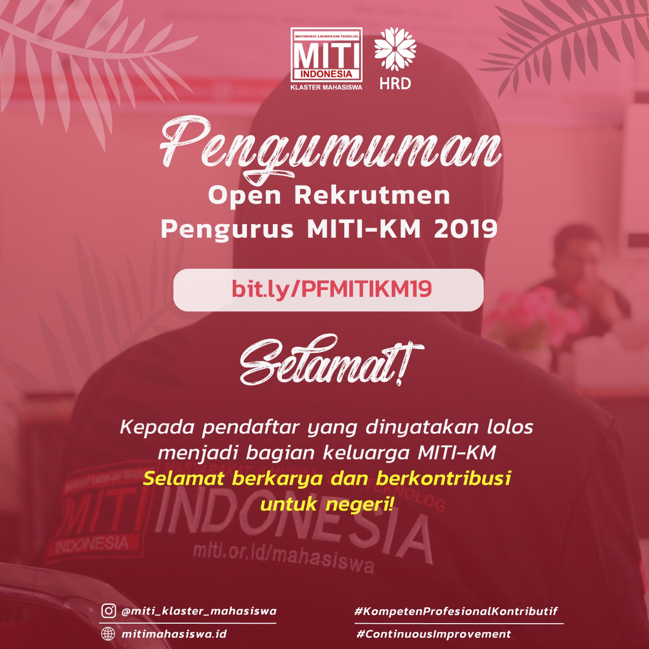You are currently viewing Pengumuman Final Open Rekrutmen Pengurus MITI KM