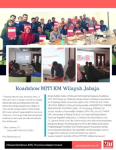 Read more about the article Press Release Roadshow MITI KM  Departemen Bina Wilayah Jabaja