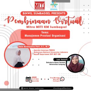 Read more about the article Pembinaan Virtual Mitra MITI KM Sumbagsel: Manajemen Prestasi Organisasi