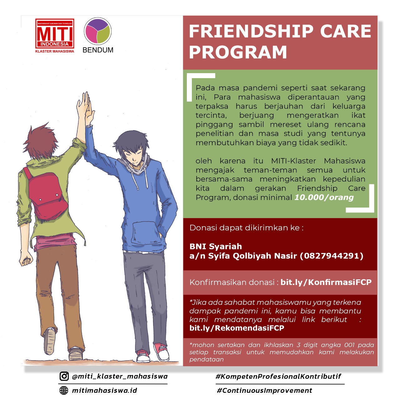 Read more about the article FRIENDSHIP CARE PROGRAM (FCP) MITI KM